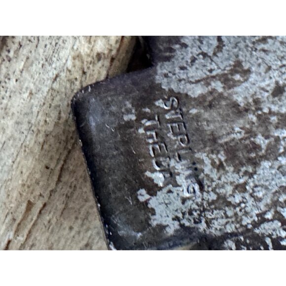 Theda Sterling Silver Jesus Christ Cross Pendant Raised Relief Crown of Thorns - Picture 4 of 6